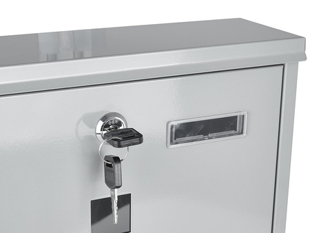 Skrzynka na listy 34x30,7x10cm /Szara