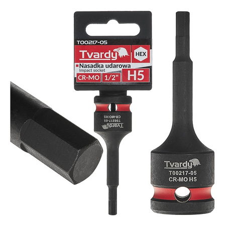 WYTRZYMAŁA NASADKA UDAROWA TRZPIENIOWA HEX H5 1/2” CR-MO TVARDY