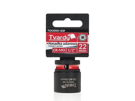 WYTRZYMAŁA NASADKA UDAROWA KRÓTKA 1/2" 22mm CR-MO TVARDY