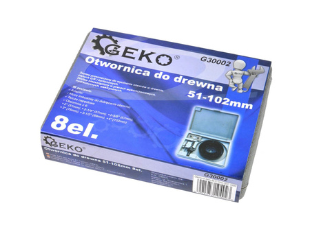 Otwornica do drewna 8el. 51-102mm GEKO