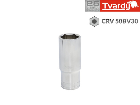 Nasadka sześciokątna długa 1/2" 24 mm TVARDY
