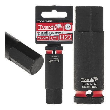 WYTRZYMAŁA NASADKA UDAROWA TRZPIENIOWA TORX T25 1/2” CR-MO TVARDY