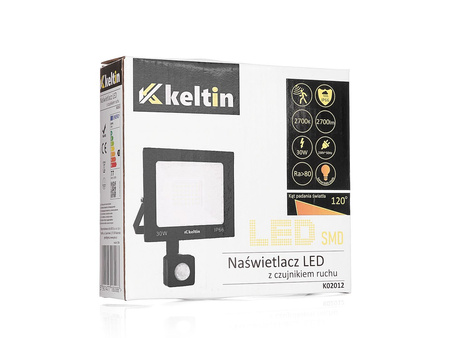 Naświetlacz LED 30W z czujnikiem ruchu – barwa biała ciepła 2700K (40)