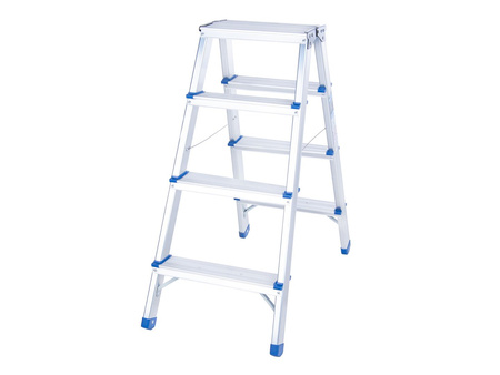 Drabina aluminiowa 4-stopniowa dwustronna 150kg
