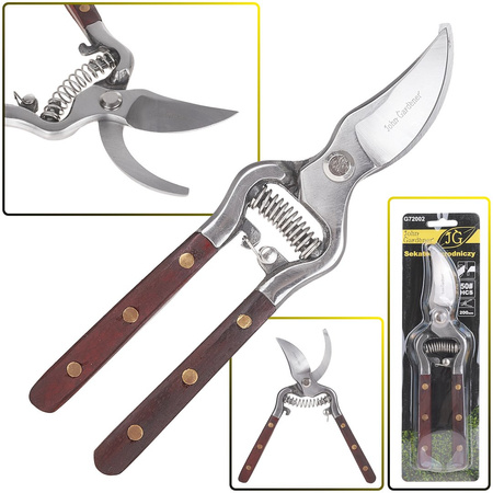 Sekator ogrodowy 200mm Profi drewniana rączka