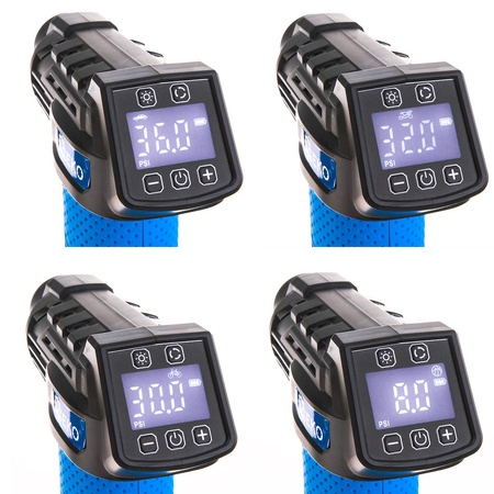 Pompka - kompresor akumulatorowy 12V LCD (0,2-10,3 BAR)