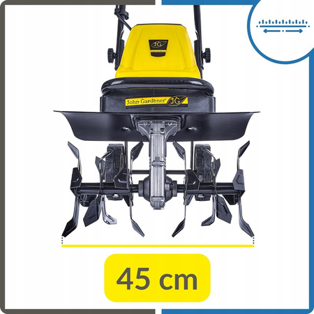Glebogryzarka Elektryczna Kultywator Ogrodowy 1400W 45CM Dzik Do Ziemi 2w1
