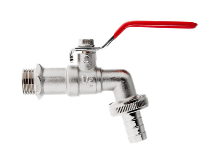Zestaw – kran 1/2" z wyjściem na GZ 3/4" + wtyk na wąż 1/2" – mauser