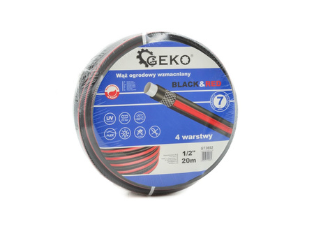 Wąż ogrodowy wzmacniany BLACK&RED 1/2" 20m (1)