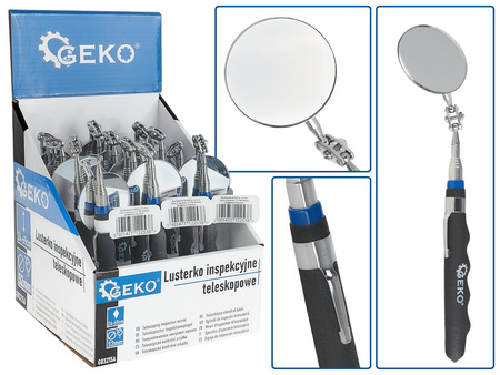Lusterko inspekcyjne teleskopowe 24-69cm – kartonik wystawowy (12/48)