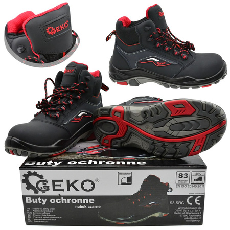 Buty ochronne model nr 9 nubuk czarne S3 SRC - r. 40 (10)