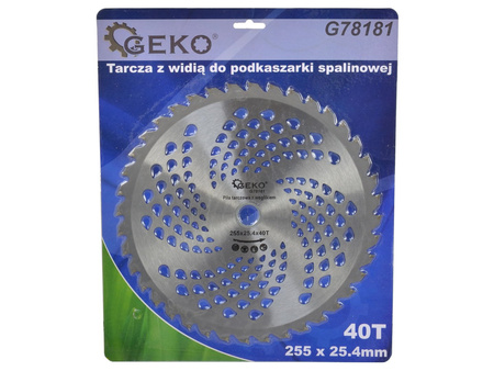 Tarcza z widią do podkaszarki spalinowej 255x25,4mmx40T