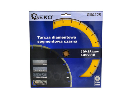 Tarcza diamentowa 350 x 8 x 25,4mm segment L-TECH czarna