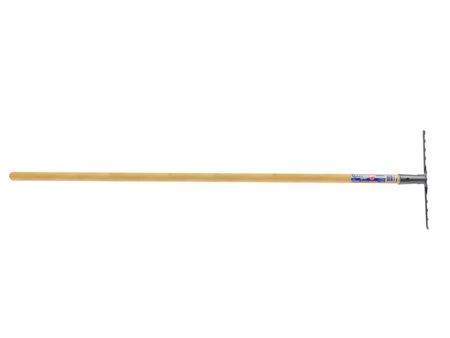 Grabie metalowe 12-zębne oprawione z trzonkiem 130cm
