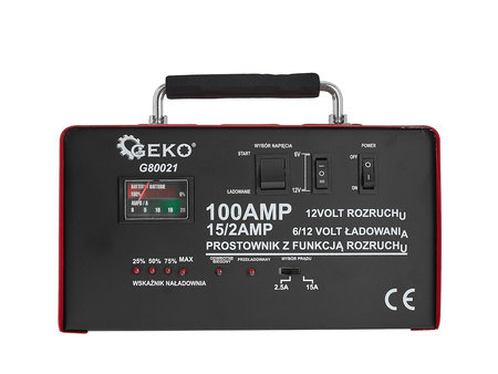 Prostownik z rozruchem 100A  6/12V