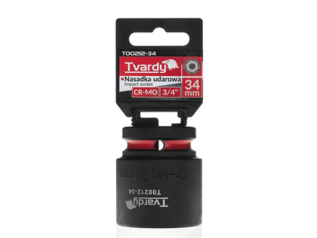 WYTRZYMAŁA NASADKA UDAROWA KRÓTKA 3/4" 34mm CR-MO TVARDY
