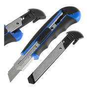 Nożyk do tapet z ostrzem łamanym 18x0,5mm, 6 ostrzy Softgrip GEKO