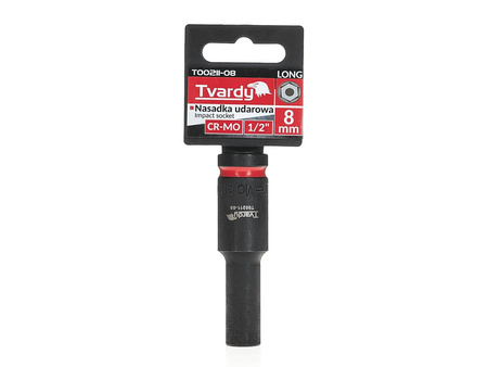 WYTRZYMAŁA NASADKA UDAROWA KRÓTKA 1/2" 8mm CR-MO TVARDY