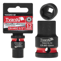 WYTRZYMAŁA NASADKA UDAROWA KRÓTKA 1/2" 12mm CR-MO TVARDY