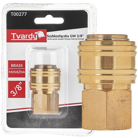 Szybkozłączka mosiężna GW 3/8" typ żeński (1/10/100)