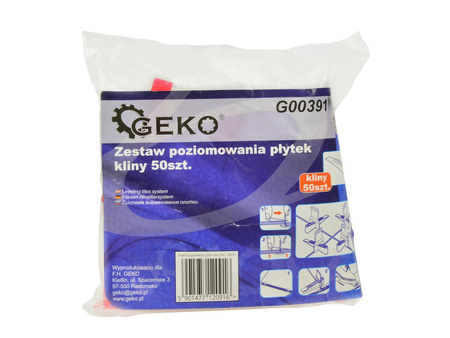 Zestaw do poziomowania płytek - kliny 50szt.