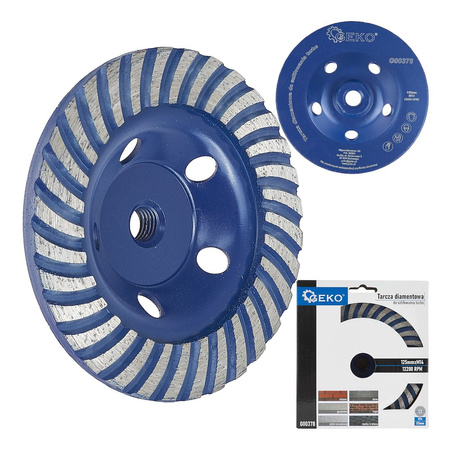 Tarcza diamentowa do szlifowania 125mm M14 turbo GEKO