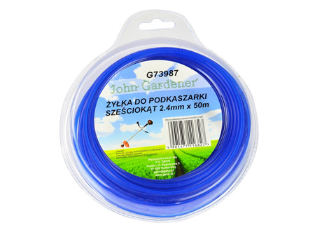 Żyłka do kosy podkaszarki sześciokąt 2,4mm x 50m