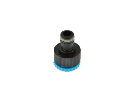 Przyłącze na kran 3/4” z redukcją na 1/2” BLUE LINE