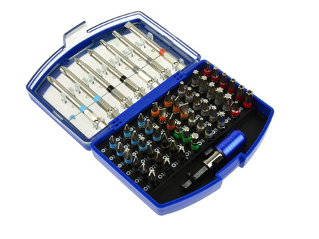 Komplet końcówek bitów CrV do wiertarki 56el.